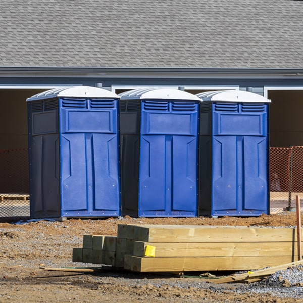 is there a specific order in which to place multiple portable restrooms in Gaysville VT